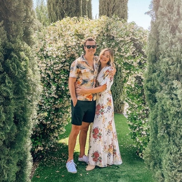 Reformation Rosey Maxi Wrap Dress Floor Length Gown Short Sleeve Pink Floral - Picture 2 of 16